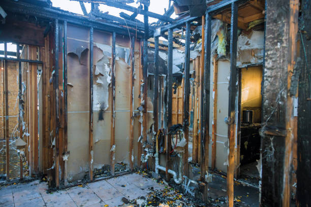 Professional Soot Cleanup technician working in Maywood Park, OR